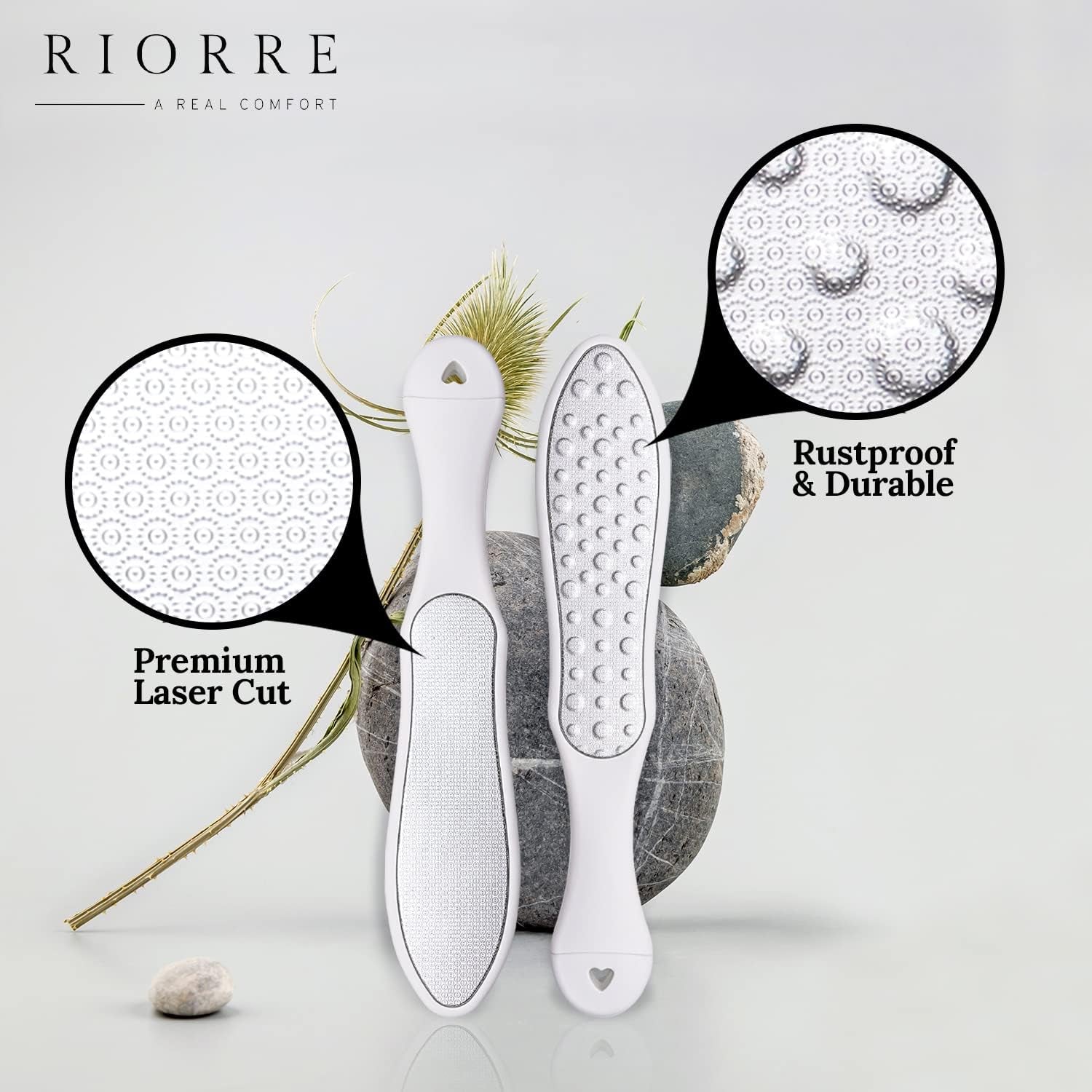 Professional Foot Scrubber for Hard Skin - Pack 1 (3 in 1) Pedicure Foot File, Foot Scraper & Callus Remover for Feet Leaving Soft & Smooth Heels