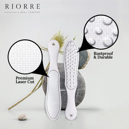 Professional Foot Scrubber for Hard Skin - Pack 1 (3 in 1) Pedicure Foot File, Foot Scraper & Callus Remover for Feet Leaving Soft & Smooth Heels