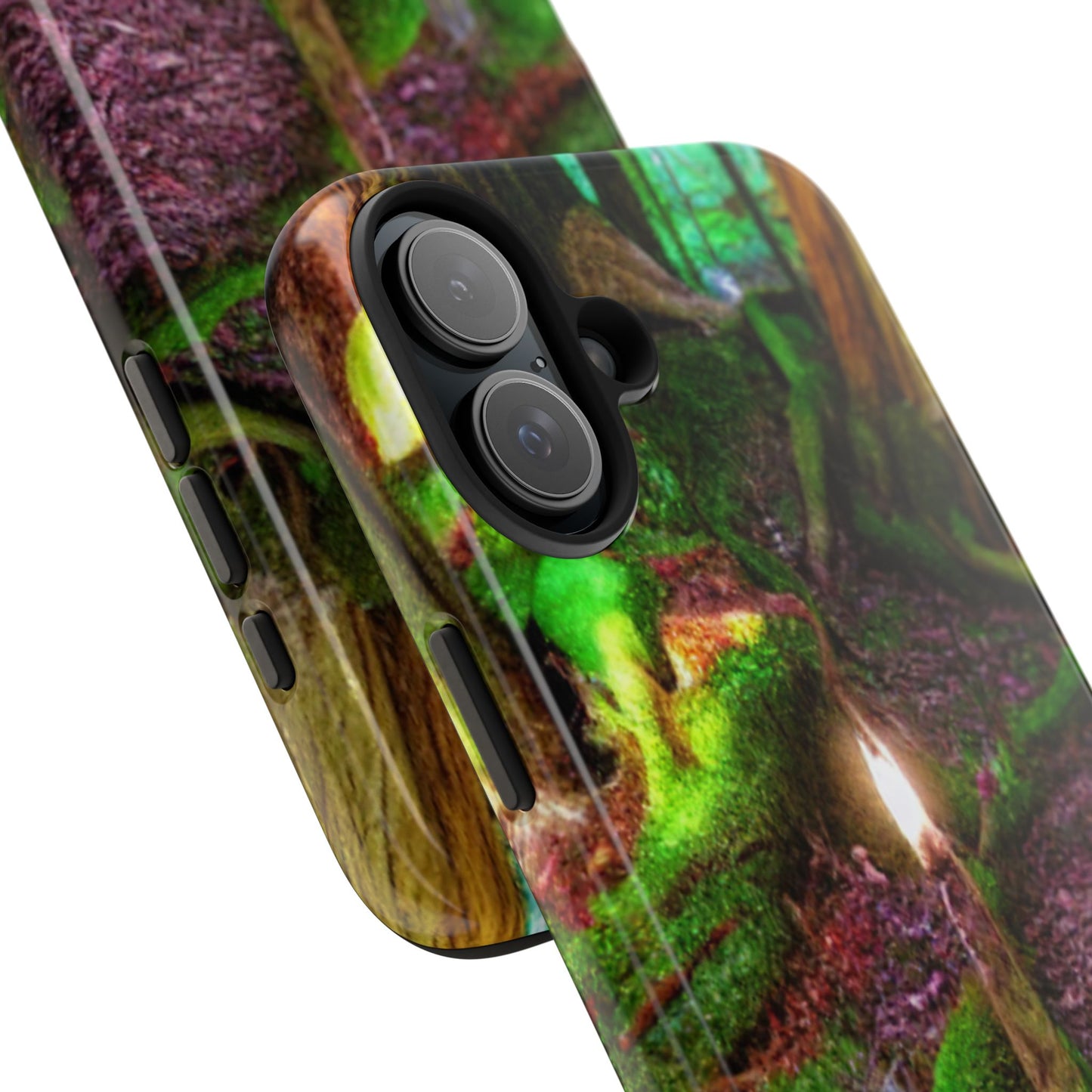 Forest Moss Candle Phone Case — Enchanted Woodland Tough Phone Case