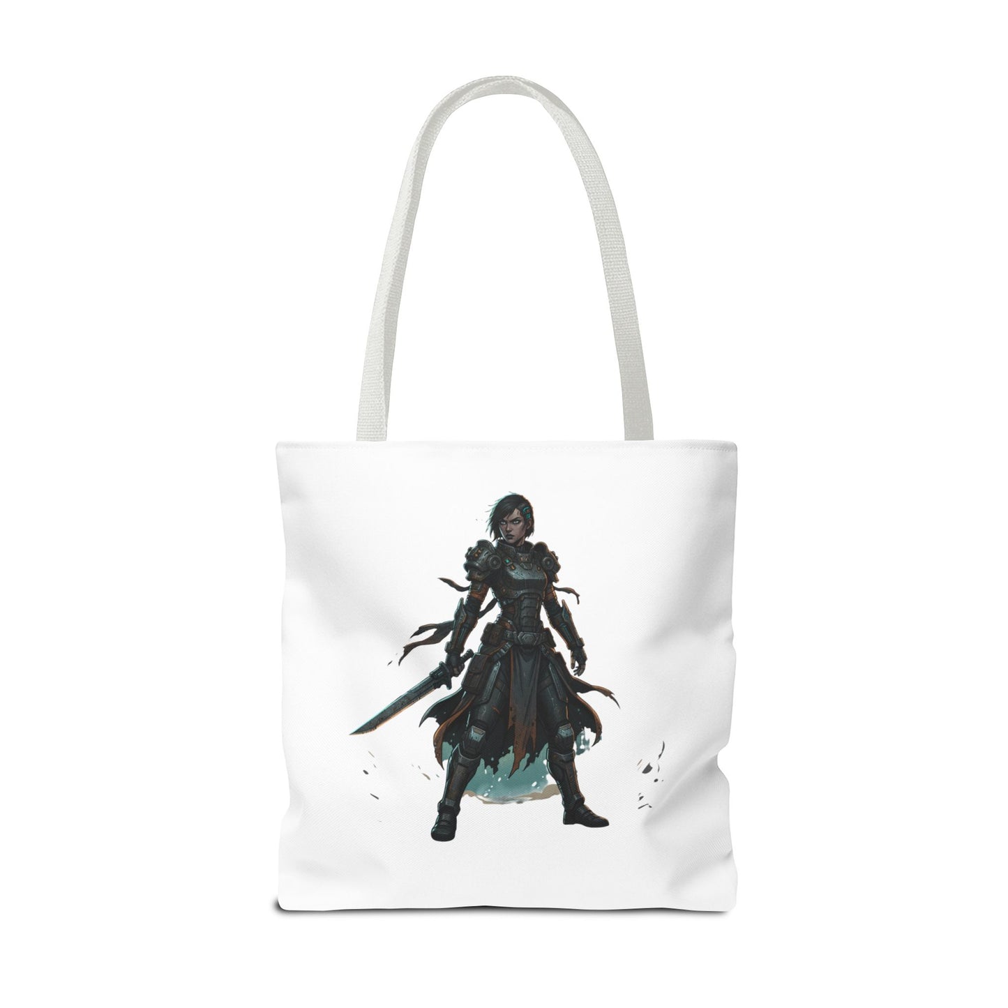 Rogue Warrior Tote Bag – Dark Fantasy Assassin Illustration