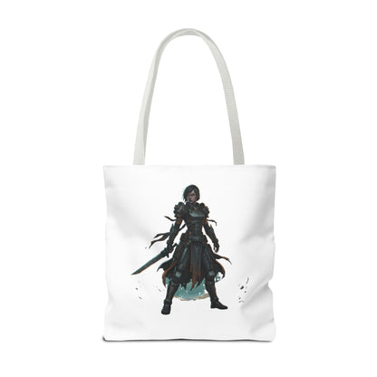 Rogue Warrior Tote Bag – Dark Fantasy Assassin Illustration