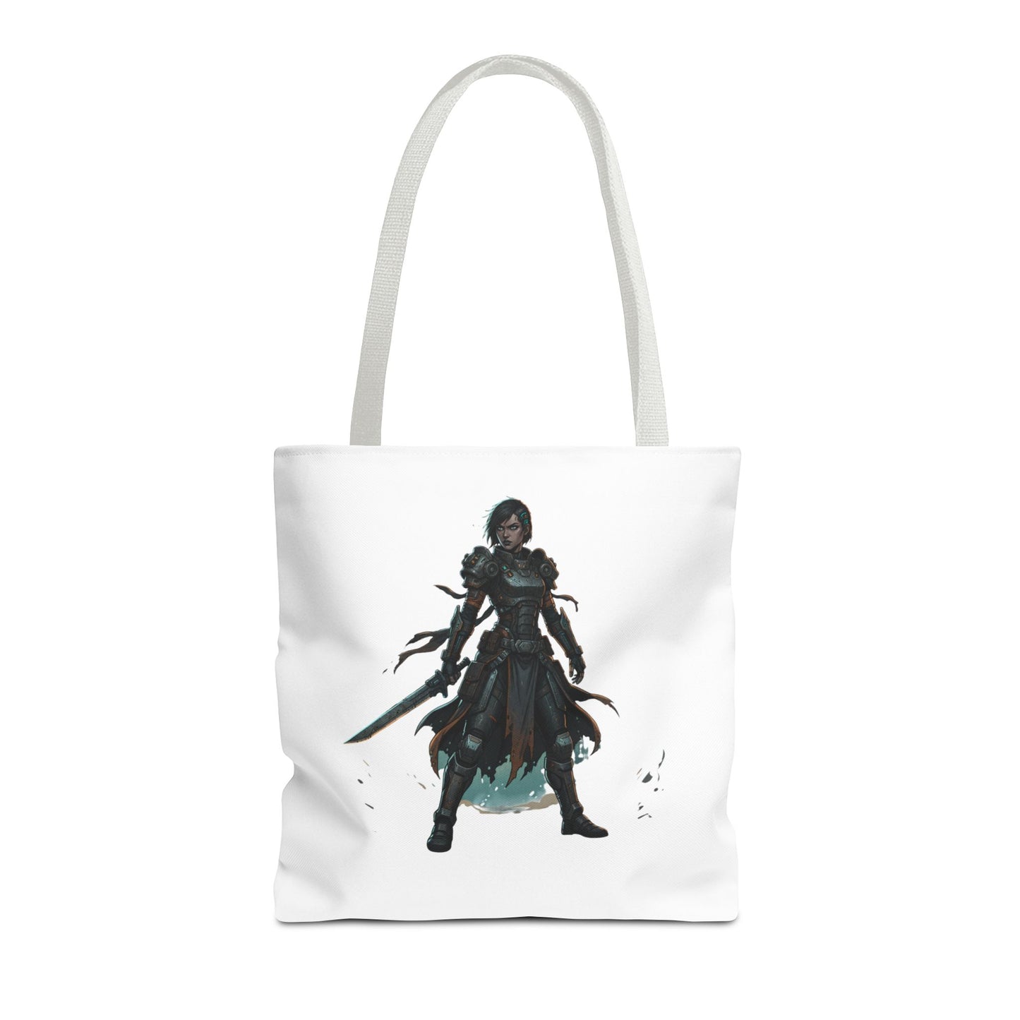 Rogue Warrior Tote Bag – Dark Fantasy Assassin Illustration