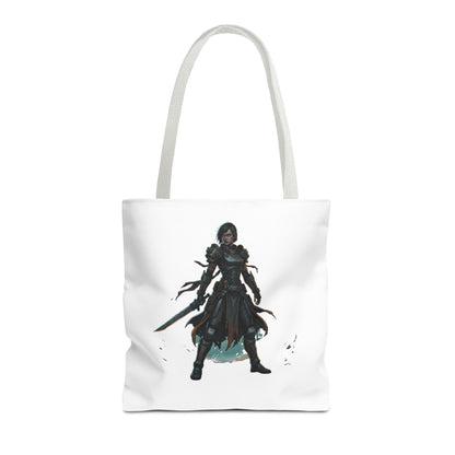 Rogue Warrior Tote Bag – Dark Fantasy Assassin Illustration
