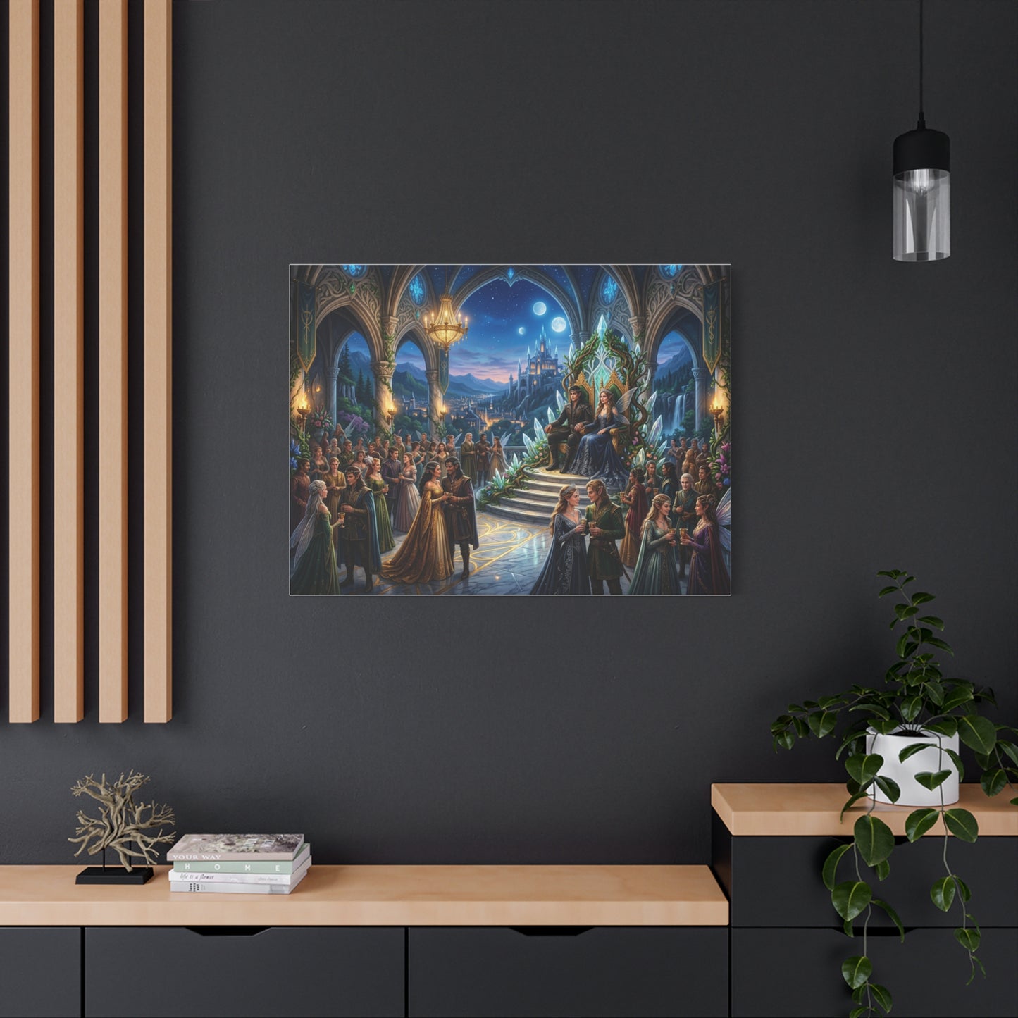 Fantasy Royal Coronation Canvas Art - Matte Stretched Wall Decor
