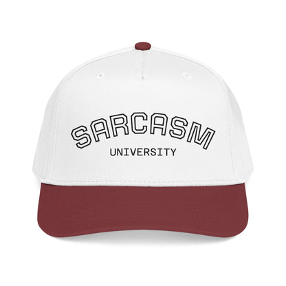 Sarcasm University Baseball Cap — Funny Embroidered Mid-Profile Hat