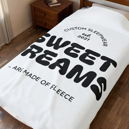 Sweet Dreams Fleece Throw