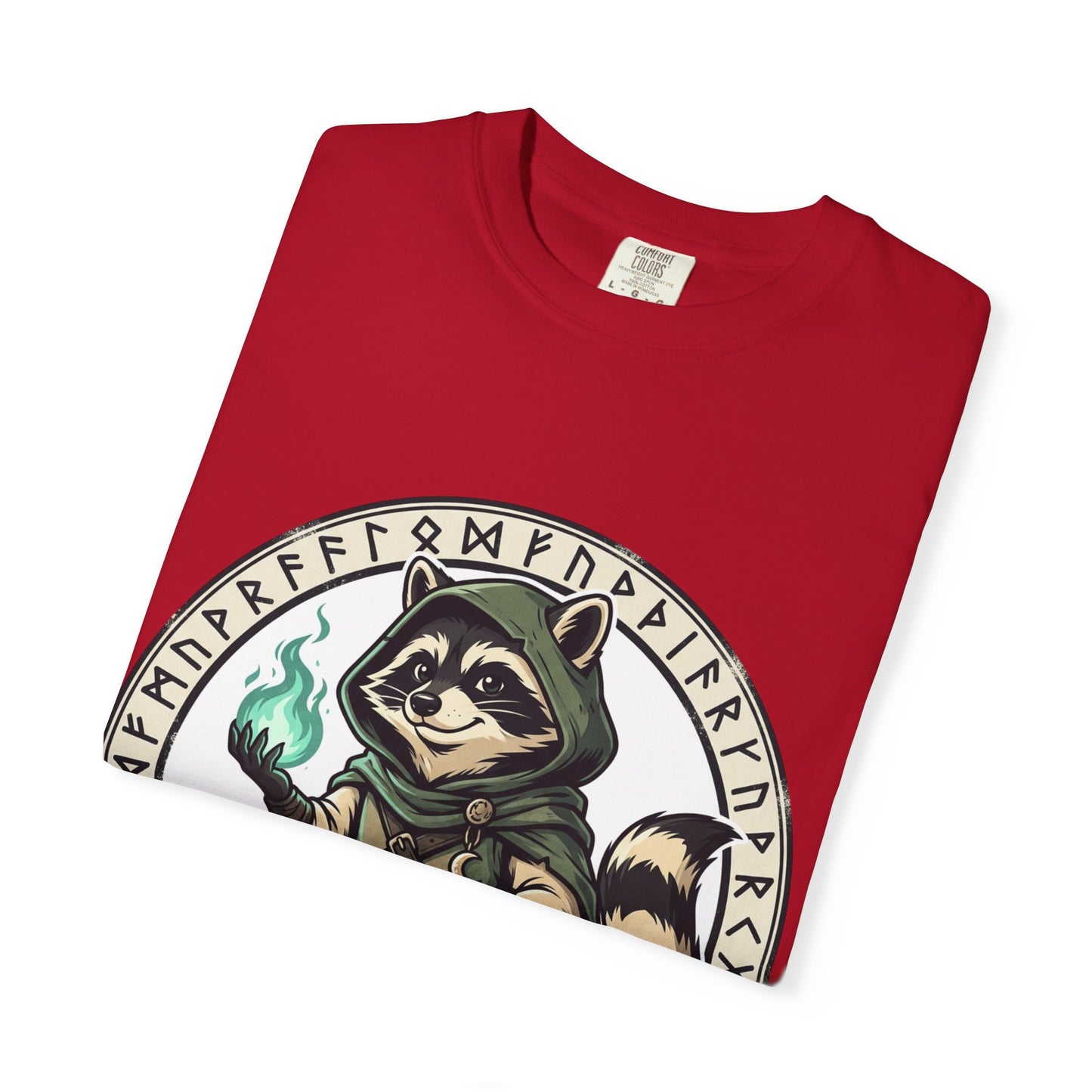 Raccoon Wizard T-Shirt – Cute Fantasy Mage Graphic Tee