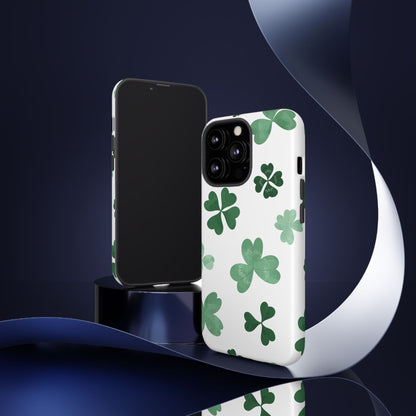 Shamrock Tough Phone Case — St. Patrick’s Day Clover Protective Cover