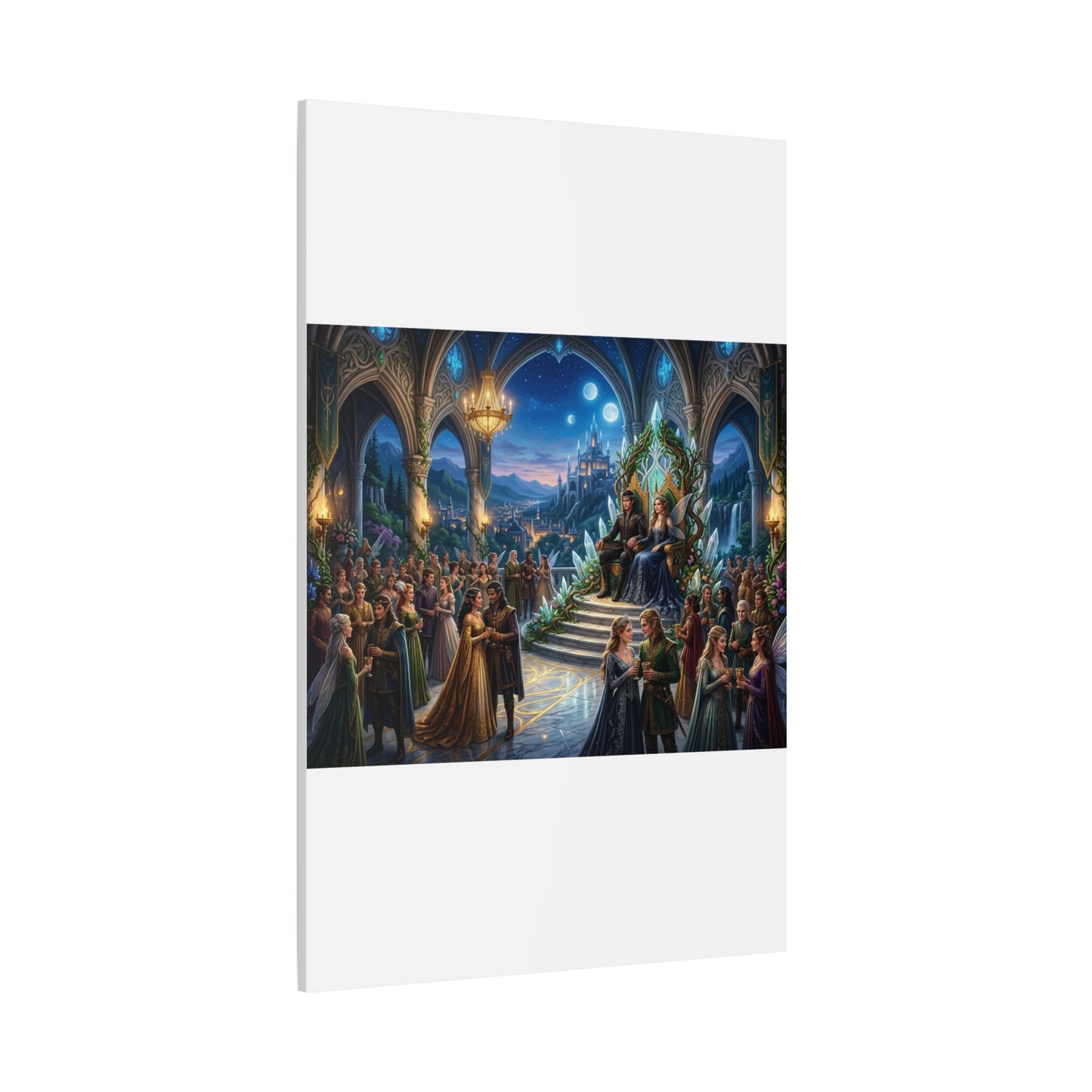 Fantasy Royal Coronation Canvas Art - Matte Stretched Wall Decor