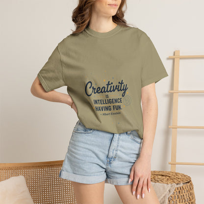 Creativity Is Intelligence T-Shirt — Inspirational Albert Einstein Quote Tee