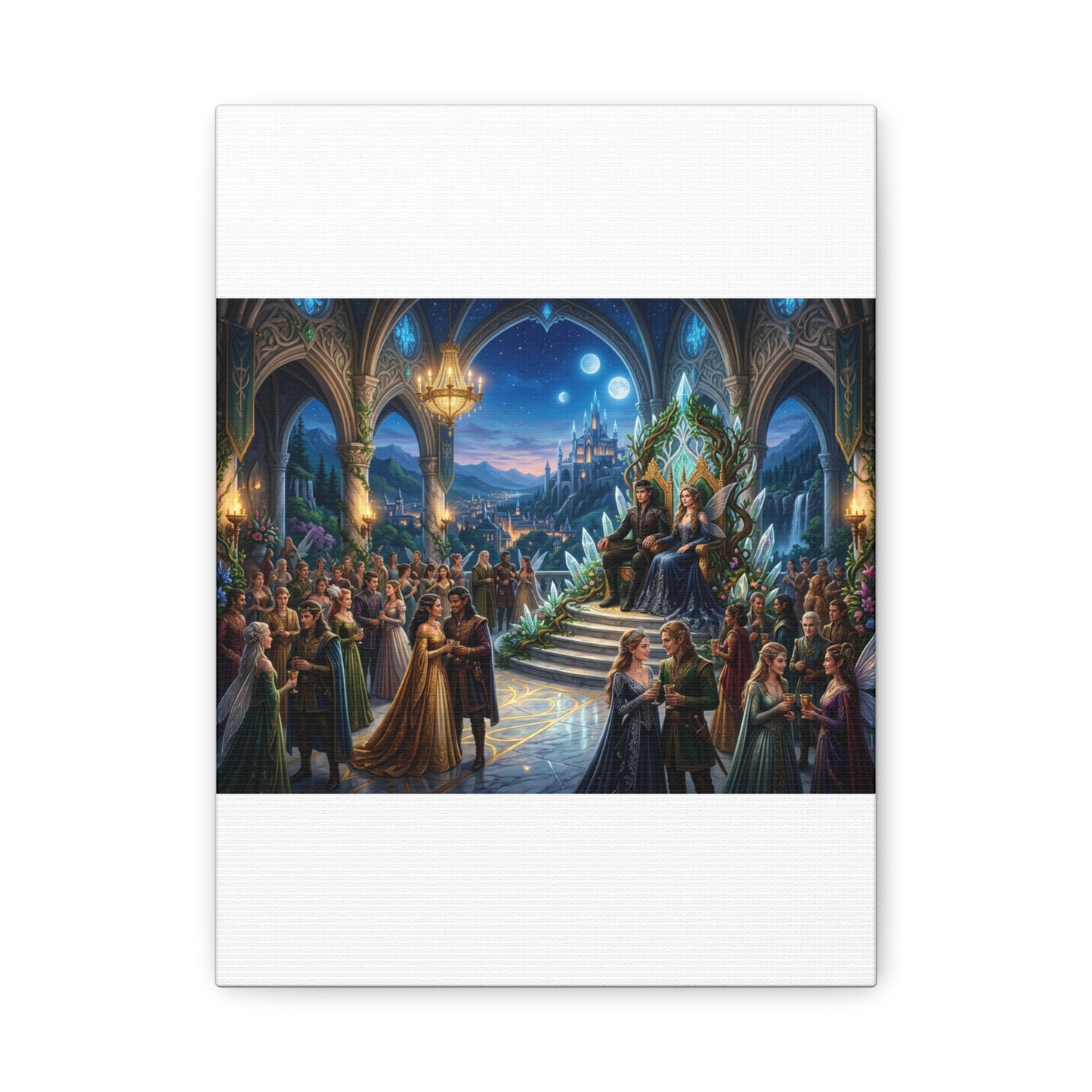 Fantasy Royal Coronation Canvas Art - Matte Stretched Wall Decor