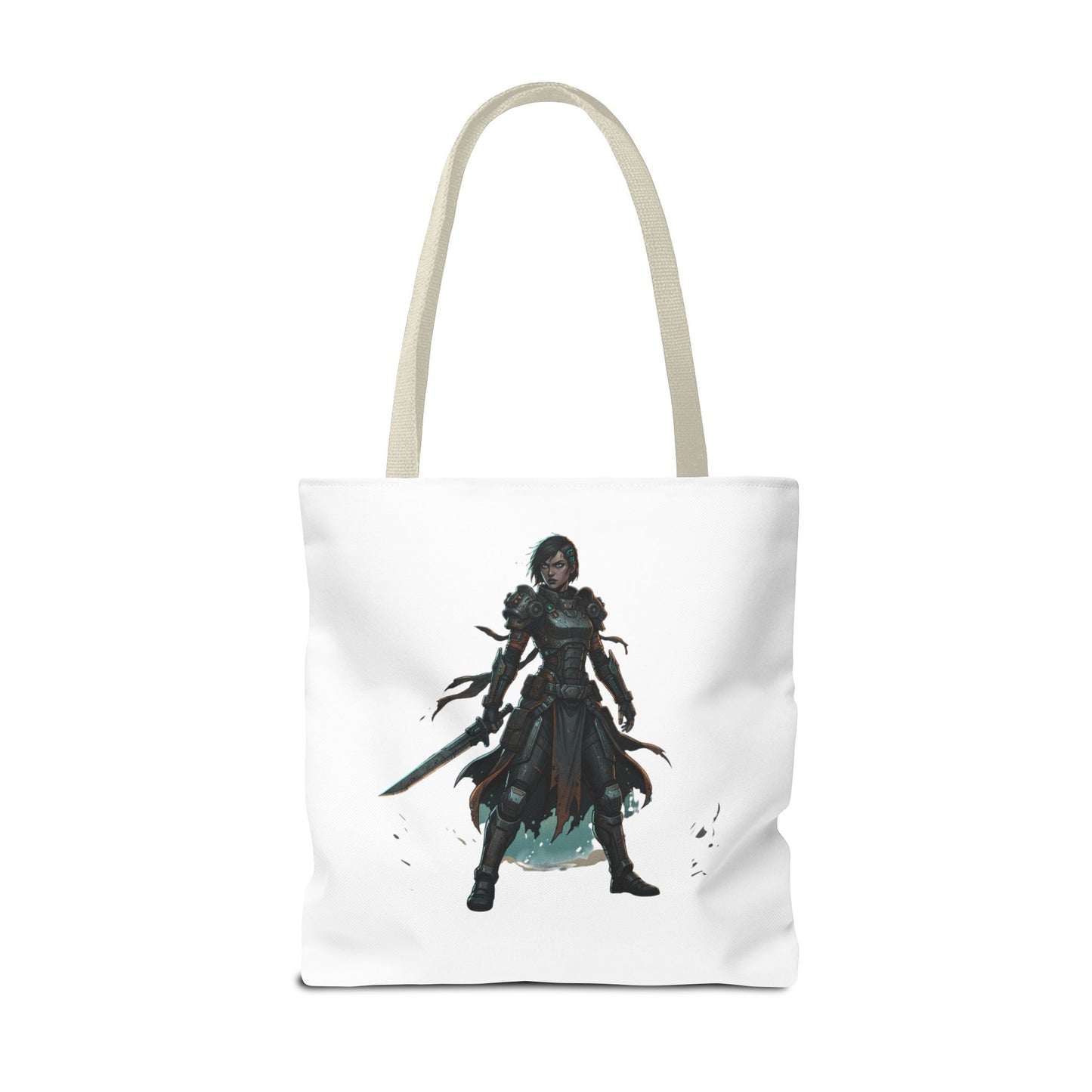 Rogue Warrior Tote Bag – Dark Fantasy Assassin Illustration