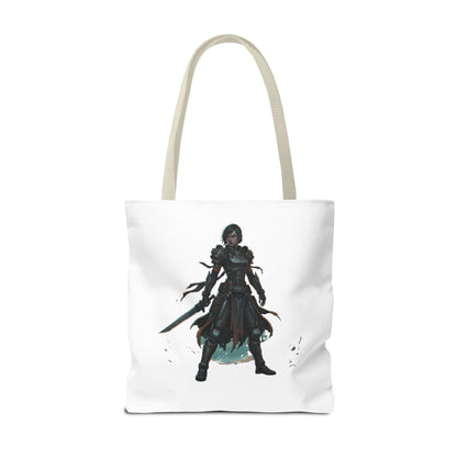 Rogue Warrior Tote Bag – Dark Fantasy Assassin Illustration