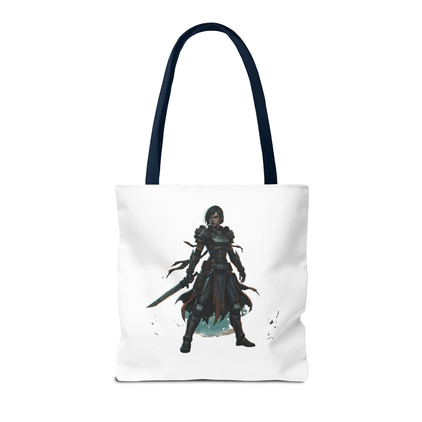 Rogue Warrior Tote Bag – Dark Fantasy Assassin Illustration