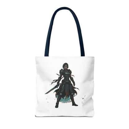 Rogue Warrior Tote Bag – Dark Fantasy Assassin Illustration