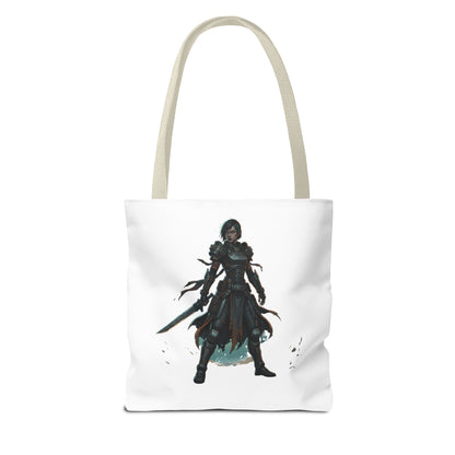 Rogue Warrior Tote Bag – Dark Fantasy Assassin Illustration