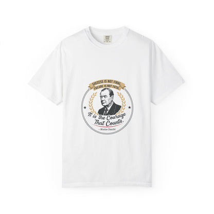 Courage Quote T-Shirt — "It Is the Courage That Counts" Motivational Tee