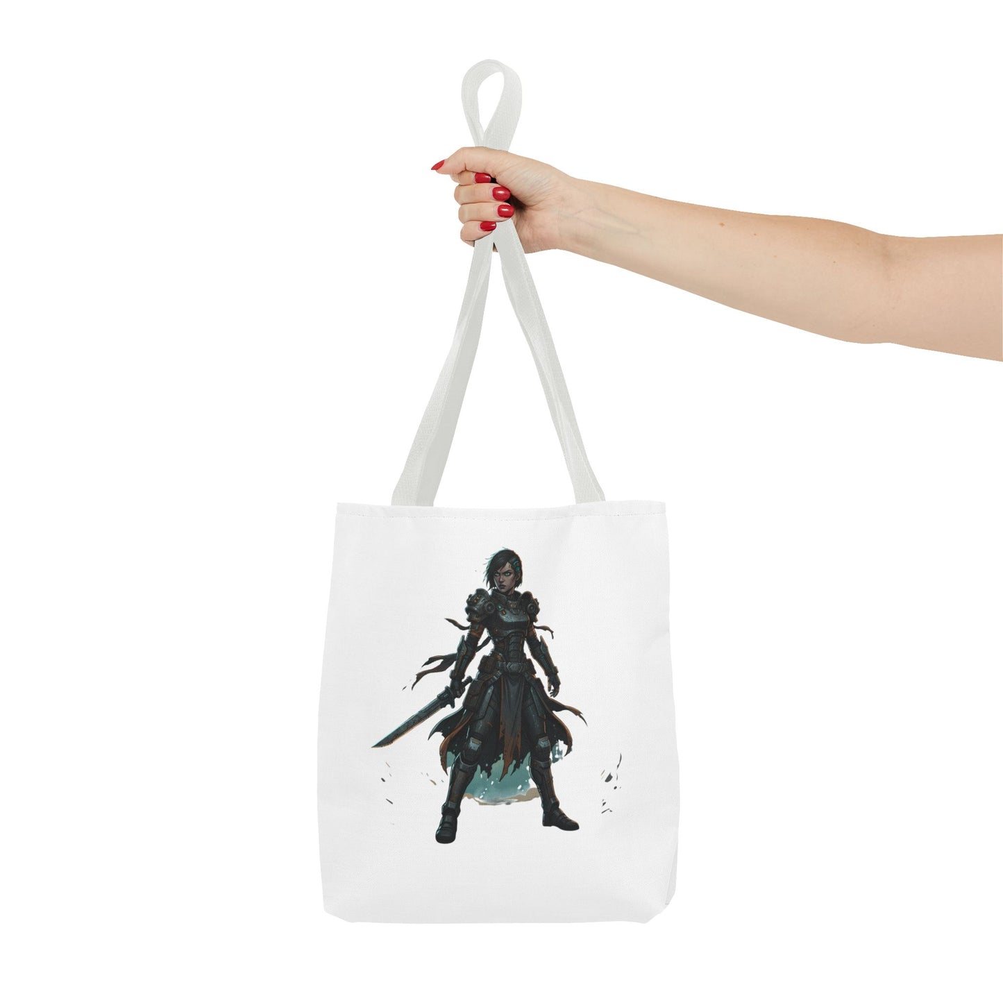 Rogue Warrior Tote Bag – Dark Fantasy Assassin Illustration