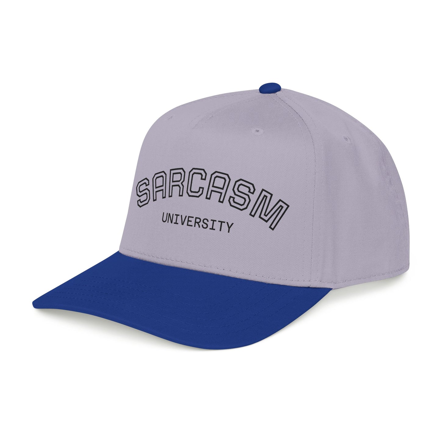 Sarcasm University Baseball Cap — Funny Embroidered Mid-Profile Hat
