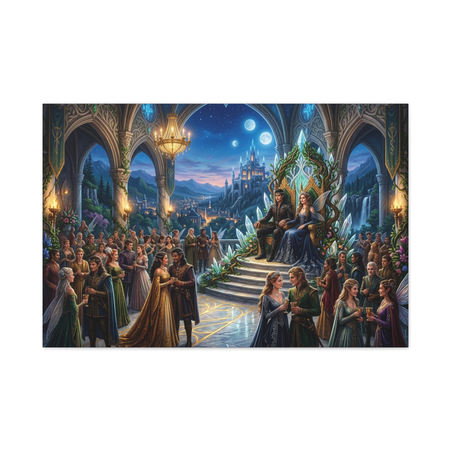 Fantasy Royal Coronation Canvas Art - Matte Stretched Wall Decor