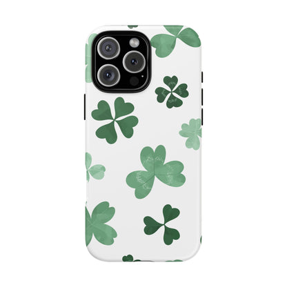 Shamrock Tough Phone Case — St. Patrick’s Day Clover Protective Cover