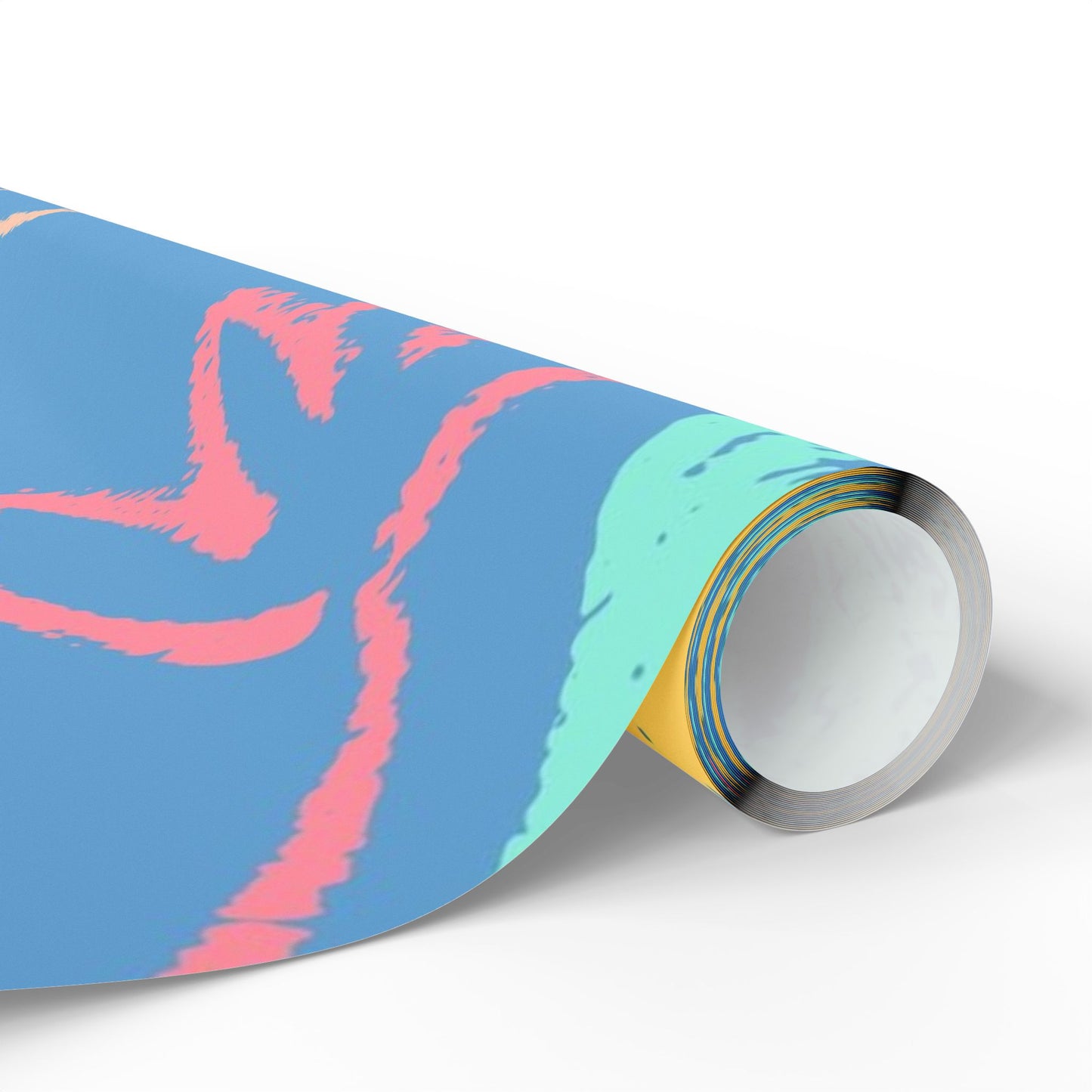 Easter Eggs & Chicks Wrapping Paper Roll — Cute Blue Holiday Gift Wrap