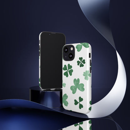 Shamrock Tough Phone Case — St. Patrick’s Day Clover Protective Cover