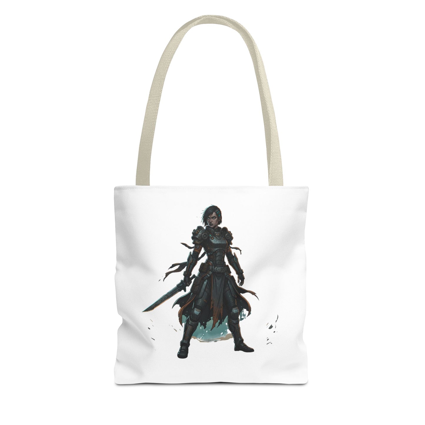 Rogue Warrior Tote Bag – Dark Fantasy Assassin Illustration