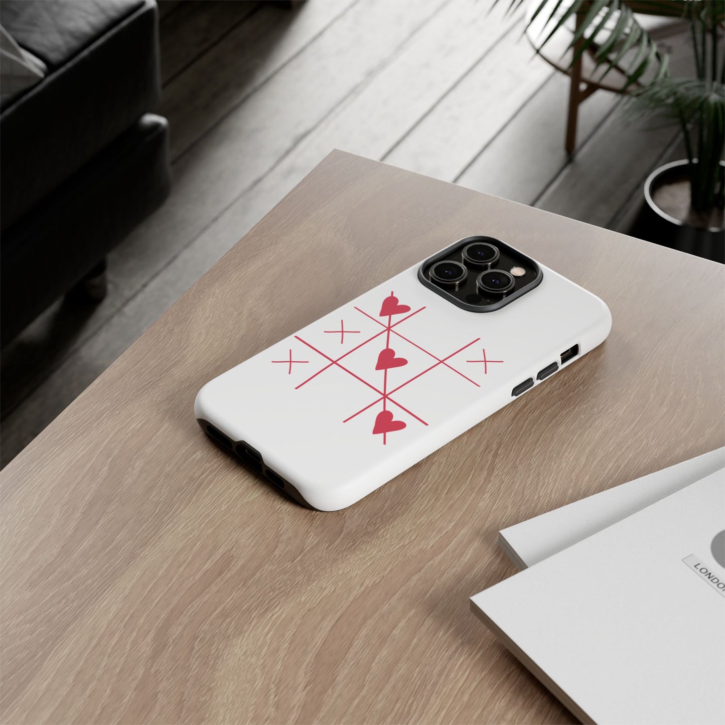 Phone Case - Tic Tac Love Heart Design (Valentine’s Day Gift)