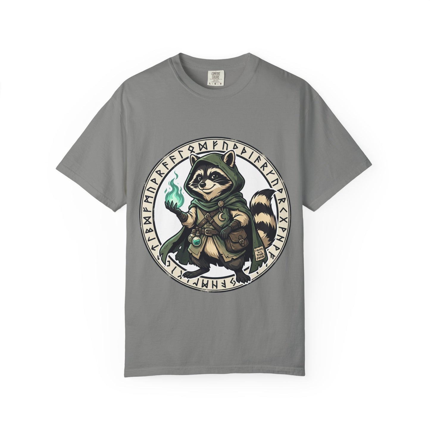 Raccoon Wizard T-Shirt – Cute Fantasy Mage Graphic Tee