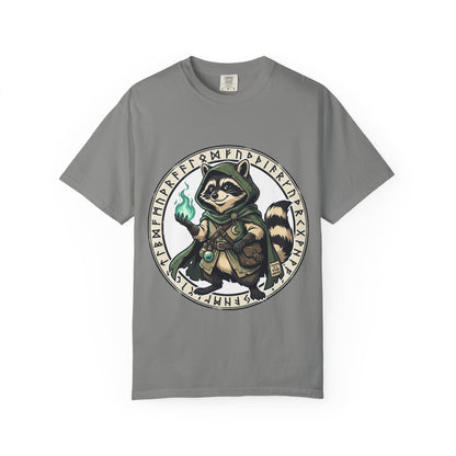 Raccoon Wizard T-Shirt – Cute Fantasy Mage Graphic Tee