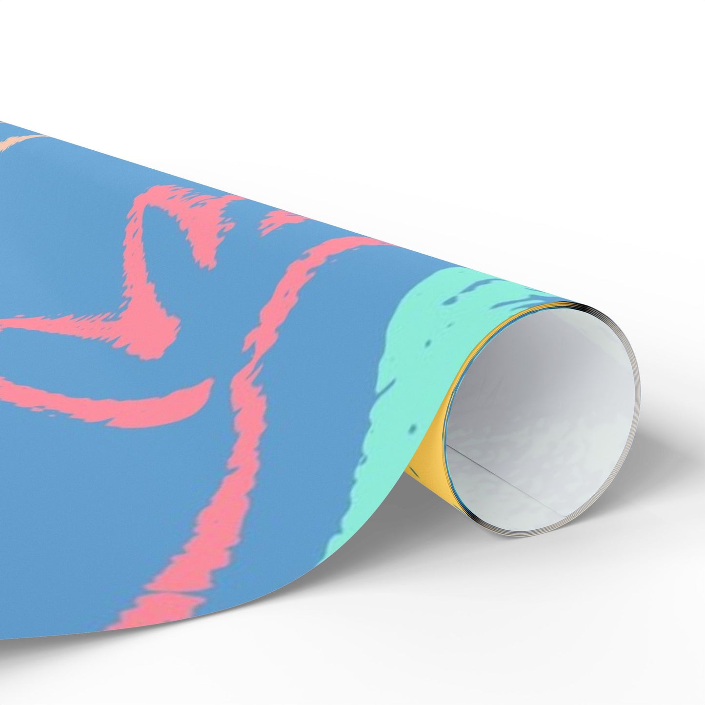 Easter Eggs & Chicks Wrapping Paper Roll — Cute Blue Holiday Gift Wrap