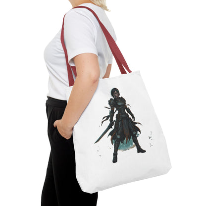 Rogue Warrior Tote Bag – Dark Fantasy Assassin Illustration