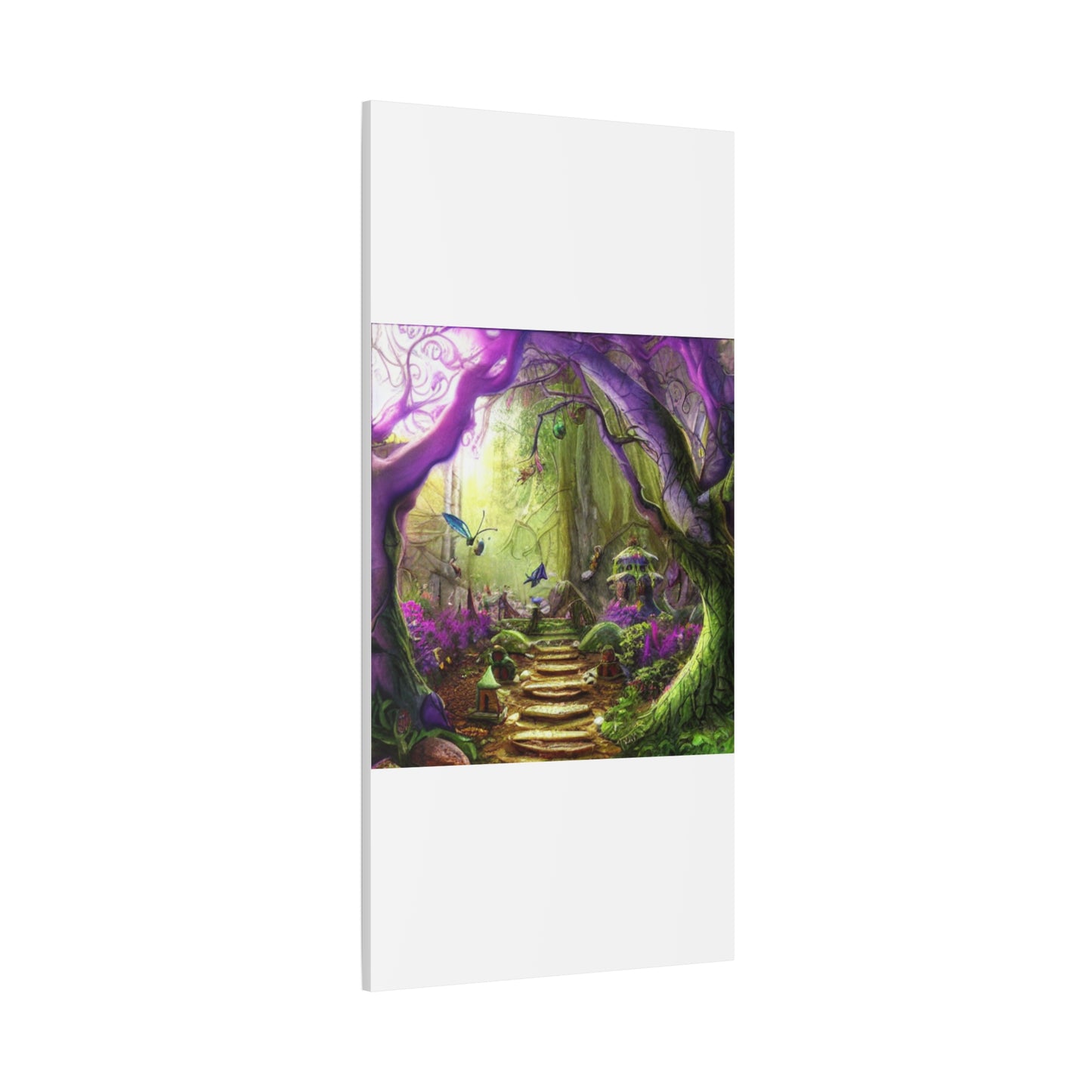 Enchanted Fairy Forest Canvas Wall Art — Magical Woodland Pathway