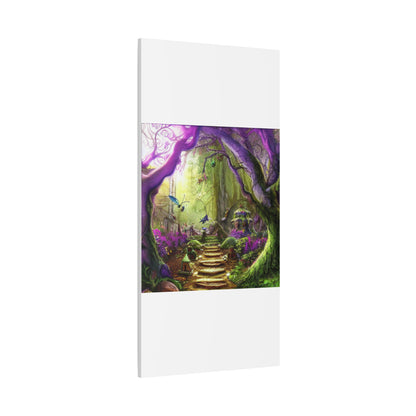 Enchanted Fairy Forest Canvas Wall Art — Magical Woodland Pathway