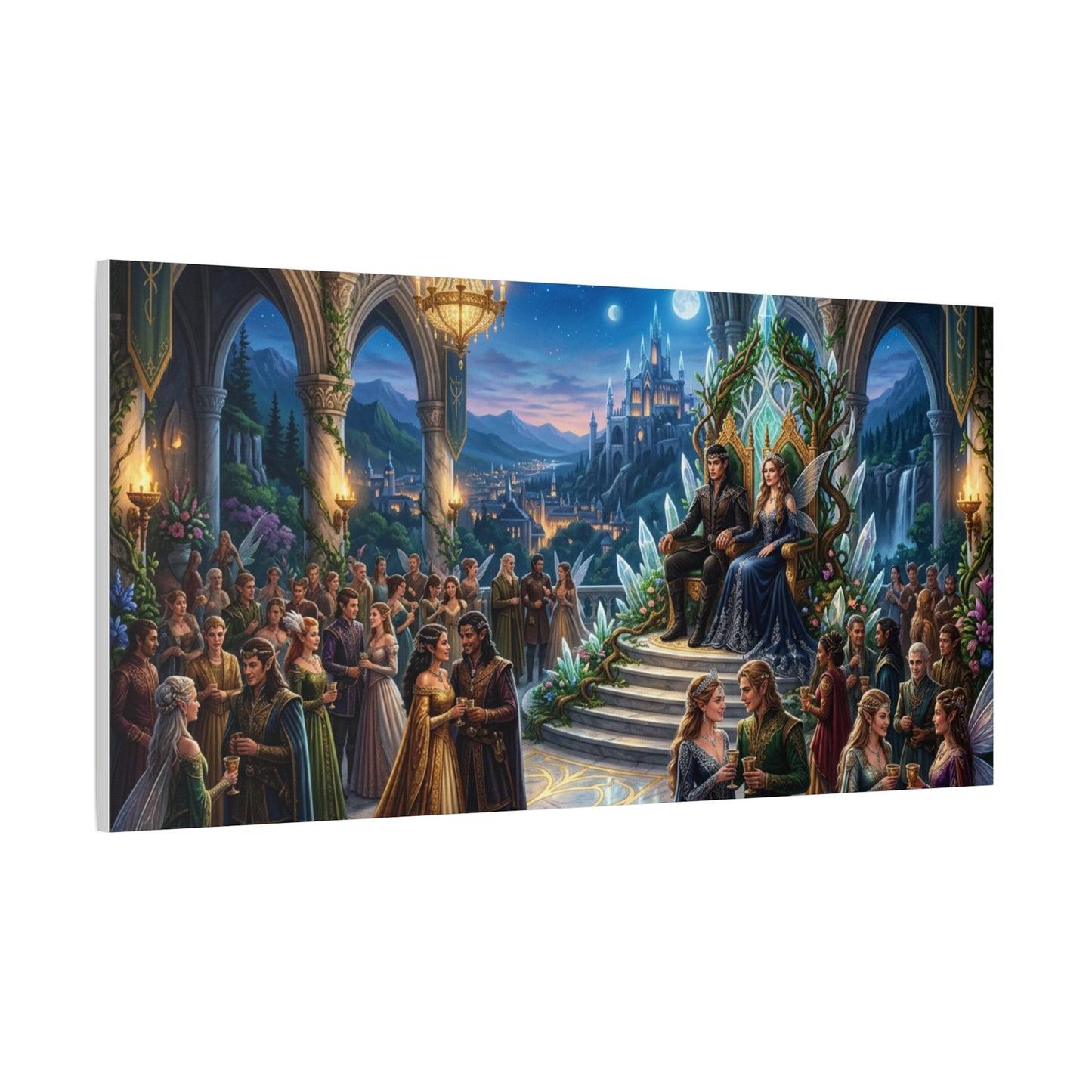 Fantasy Royal Coronation Canvas Art - Matte Stretched Wall Decor