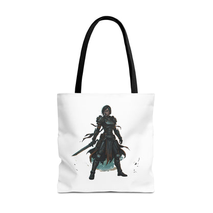 Rogue Warrior Tote Bag – Dark Fantasy Assassin Illustration