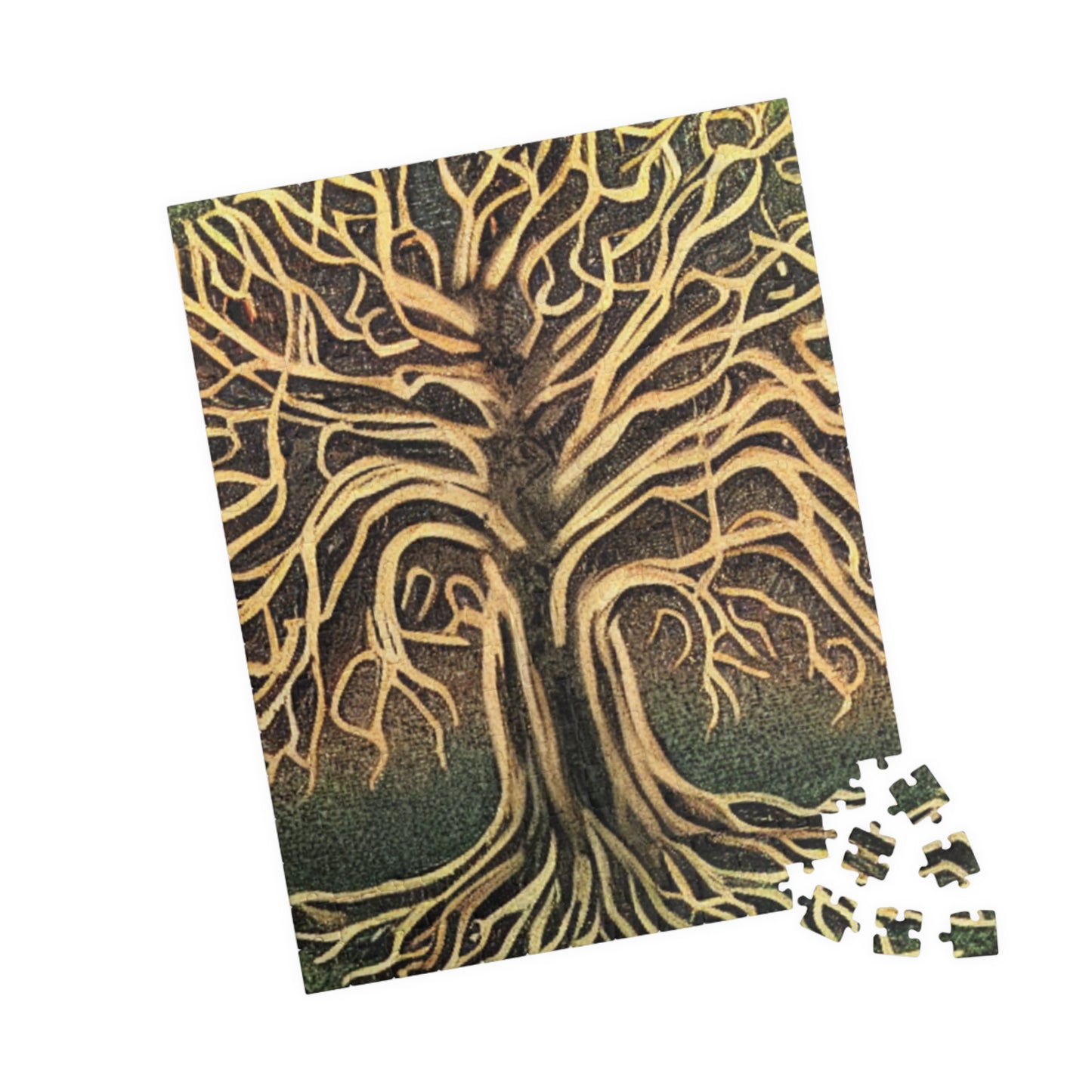 Tree of Life Jigsaw Puzzle — Intricate Root & Branch Art (110–1014 pcs)