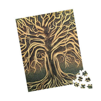 Tree of Life Jigsaw Puzzle — Intricate Root & Branch Art (110–1014 pcs)