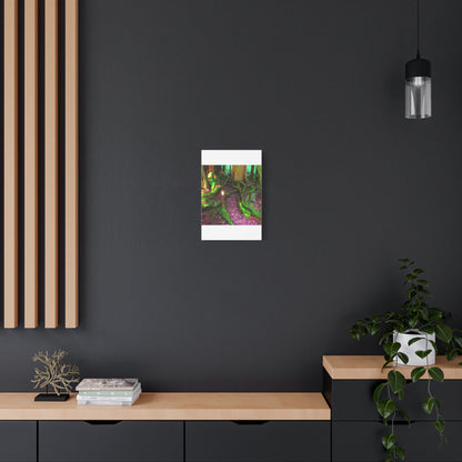 Enchanted Forest Moss Path Canvas Print — Matte Stretched Wall Art