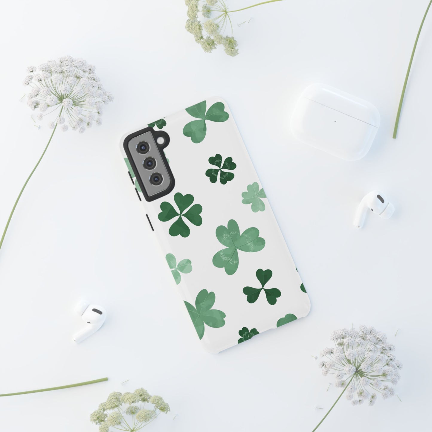 Shamrock Tough Phone Case — St. Patrick’s Day Clover Protective Cover