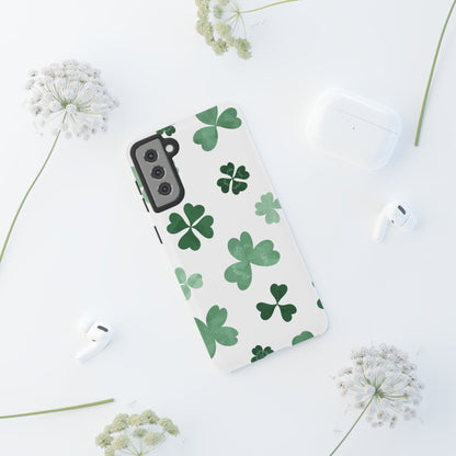 Shamrock Tough Phone Case — St. Patrick’s Day Clover Protective Cover