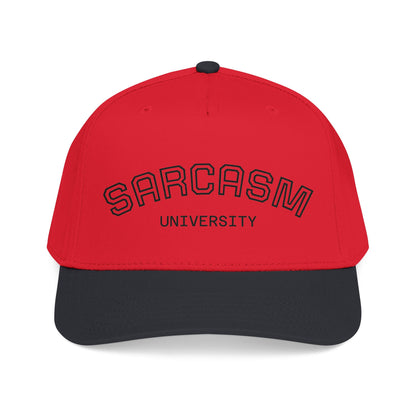 Sarcasm University Baseball Cap — Funny Embroidered Mid-Profile Hat