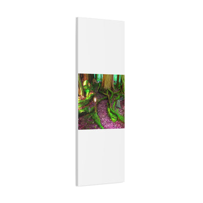 Enchanted Forest Moss Path Canvas Print — Matte Stretched Wall Art