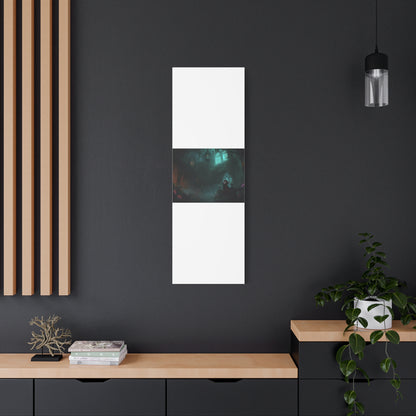 Gothic Romance Matte Canvas Wall Art — Enchanted Ruins with Lovers