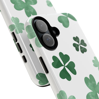 Shamrock Tough Phone Case — St. Patrick’s Day Clover Protective Cover