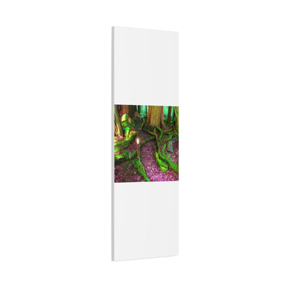 Enchanted Forest Moss Path Canvas Print — Matte Stretched Wall Art