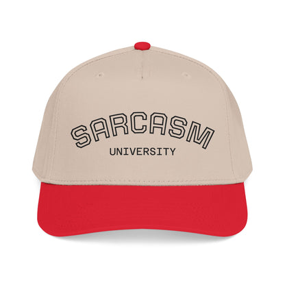 Sarcasm University Baseball Cap — Funny Embroidered Mid-Profile Hat