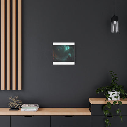 Gothic Romance Matte Canvas Wall Art — Enchanted Ruins with Lovers