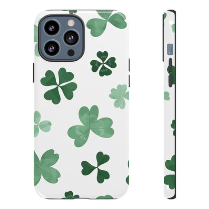 Shamrock Tough Phone Case — St. Patrick’s Day Clover Protective Cover